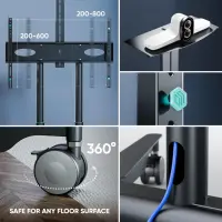TV SET ACC MOBILE STAND/55-90"/GRAPHITE TS1871-G ONKRON – pilt 5