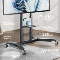 TV SET ACC MOBILE STAND/55-90"/GRAPHITE TS1871-G ONKRON – pilt 6