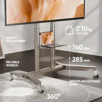 TV SET ACC MOBILE STAND/55-90"/CHAMPAGNE TS1871-C ONKRON – pilt 4