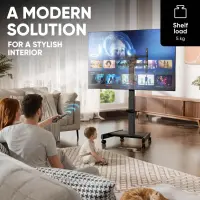 TV SET ACC MOBILE STAND/43-75"/BLACK TS1552E-B ONKRON