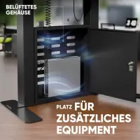TV SET ACC FLOOR STAND /55-100/BLACK FPRO2L-40-B ONKRON – pilt 2