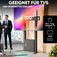 TV SET ACC FLOOR STAND /55-100/BLACK FPRO2L-40-B ONKRON – pilt 5