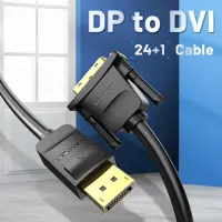 CABLE DP TO DVI 1M/BLACK HAFBF VENTION – pilt 7