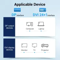 CABLE DP TO DVI 1M/BLACK HAFBF VENTION – pilt 11