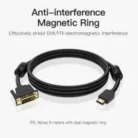 CABLE HDMI TO DVI 5M/BLACK ABFBJ VENTION – pilt 5