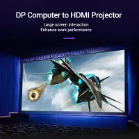 CABLE DP TO HDMI 2M/BLACK HADBH VENTION – pilt 3
