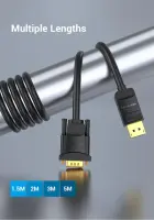 CABLE DP TO VGA 2M/BLACK HBLBH VENTION – pilt 8
