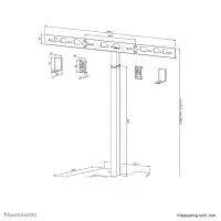Neomounts AV80-500BL telerikinnituse tarvik – pilt 3