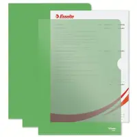Kiletasku L-tasku A4 ESSELTE 115mic 100tk roheline