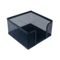 Märkmepaberi hoidja FORPUS 9,7x9,7cm metallist must
