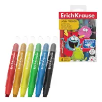 Geelkriit ERICH KRAUSE Jolly Friends 6 värvi