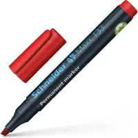 Permanentne marker SCHNEIDER 133 lõigatud ots 1-4mm punane