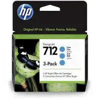 HP 712 3-pack (3ED77A) Ink Cartridge, Cyan