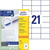 Kleebisetikett AVERY Zweckform 70x42,3mm 100 lehte (3652)