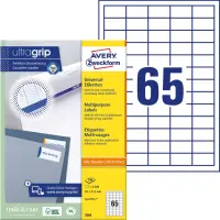 Kleebisetikett AVERY Zweckform 38x21,2mm 100 lehte (3666)