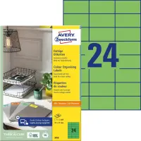 Kleebisetikett AVERY Zweckform 70x37 mm 100 lehte roheline (3450)