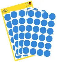 Kleebisetikett AVERY Zweckform Q18mm sinine 96tk (3005)