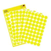 Kleebisetikett AVERY Zweckform Q12mm kollane 270tk (3144)
