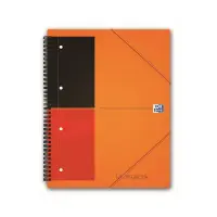 Kaustik spiraalköites A5+ jooneline OXFORD Meetingbook kummiga plastkaaned 80 lehte