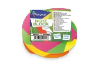 Märkmepaber 75x75mm FORPUS Neon Twisted 350 lehte