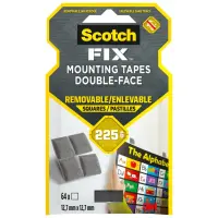 Kinnituspadjad kahepoolsed eemaldatavad SCOTCH 25,4x25,4mm