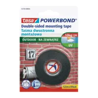 Vahtteip kahepoolne 119mmx1,5m TESA välitingimustes (-20°C +90°C)