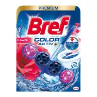 WC värskendaja BREF Active Blue Fresh Flowers Toilet Blocks 50g klambriga