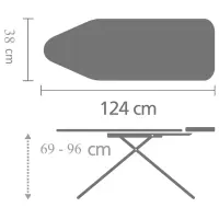 Triikimislaud Brabantia 124 x 38 cm