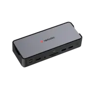 Verbatim 32171 CDS-15 USB-C Pro Docking Station 15 Ports, Grey/Black