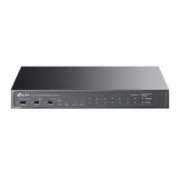 Switch TP-LINK Desktop/pedestal 8x10Base-T / 100Base-TX 1xSFP 2xRJ45 PoE+ ports 8 65 Watts TL...