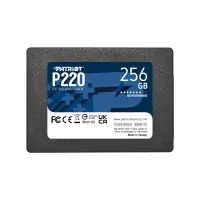 SSD PATRIOT P220 256GB SATA Write speed 490 MBytes/sec Read speed 550 MBytes/sec 2,5" TBW 120 TB…