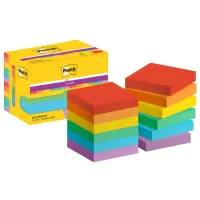 Märkmepaber 47x47mm POST-IT Super Sticky Playful 12x90 lehte