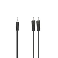 HAMA Audio Cable, 3.5 mm - 2 RCA, 1,5 m, must - Kaabel