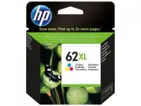 HP 62XL Tri-color (C2P07AE) Ink Cartridge, CMY
