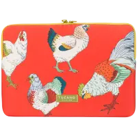 TUCANO SLEEVE SCHIZZO MacBook Air 15/ Laptop 13/ Laptop 14, FAUNA GALLINE ORANGE