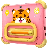 Blackview Link 1 Kids Mini WiFi6 7-inch 1024x600 HD+ 60Hz RK3562 2.0Hz 3GB+32GB 3000mAh Cam 2MP 5MP Stylus glass protector Handle Stand design Android 16 Sweet Pink – pilt 3