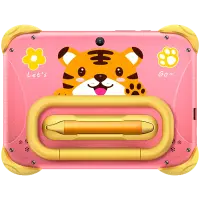 Blackview Link 1 Kids Mini WiFi6 7-inch 1024x600 HD+ 60Hz RK3562 2.0Hz 3GB+32GB 3000mAh Cam 2MP 5MP Stylus glass protector Handle Stand design Android 16 Sweet Pink – pilt 5
