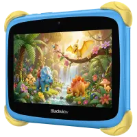 Blackview Link 1 Kids Mini WiFi6 7-inch 1024x600 HD+ 60Hz RK3562 2.0Hz 3GB+32GB 3000mAh Cam 2MP 5MP Stylus glass protector Handle Stand design Android 16 Brave Blue – pilt 6