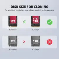 Axagon ADSA-M2C22 HDD/SSD dokkimisjaam USB 3.2 Gen 2x2 Type-C Must – pilt 15