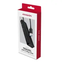 Axagon HUE-C2A jaotur USB 3.2 Gen 1 (3.1 Gen 1) Type-A 5000 Mbit/s Must – pilt 7