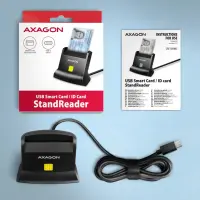 Axagon CRE-SM4NC kiipkaardilugeja Hoonesisene USB USB 2.0 Must – pilt 12