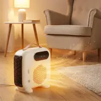 Adler LED Fan Heater with Remote Control | AD 7756 | Fan heater | 2000 W | Beige | IPX0 – pilt 4