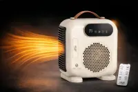 Adler LED Fan Heater with Remote Control | AD 7756 | Fan heater | 2000 W | Beige | IPX0 – pilt 5