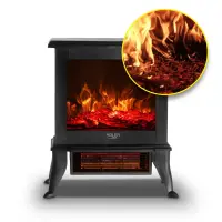 Adler Electric Fireplace | AD 7754 | Ceramic | 1800 W | Number of power levels 2 | Black – pilt 12