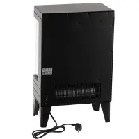Adler LED electric fireplace with remote control | AD 7755 | Ceramic Heater | 2000 W | Number of power levels 2 | Black – pilt 2