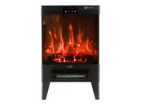 Adler LED electric fireplace with remote control | AD 7755 | Ceramic Heater | 2000 W | Number of power levels 2 | Black – pilt 10