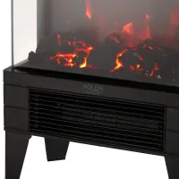 Adler LED electric fireplace with remote control | AD 7755 | Ceramic Heater | 2000 W | Number of power levels 2 | Black – pilt 11
