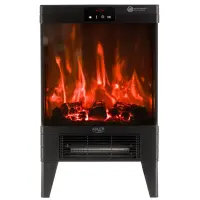 Adler LED electric fireplace with remote control | AD 7755 | Ceramic Heater | 2000 W | Number of power levels 2 | Black – pilt 13