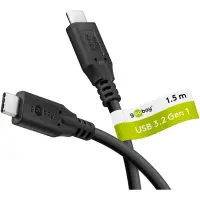 Goobay USB-C Cable, 1 m, Black | USB-C to USB-C