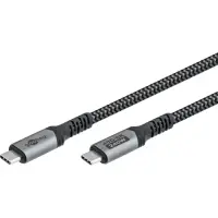 Goobay USB-C Cable, USB4, 1.8 m, bBack/Silver | USB-C to USB-C – pilt 3